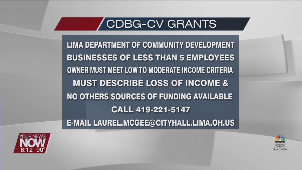City of Lima has grants available for small businesses that didn't meet other CARES Act criteria
